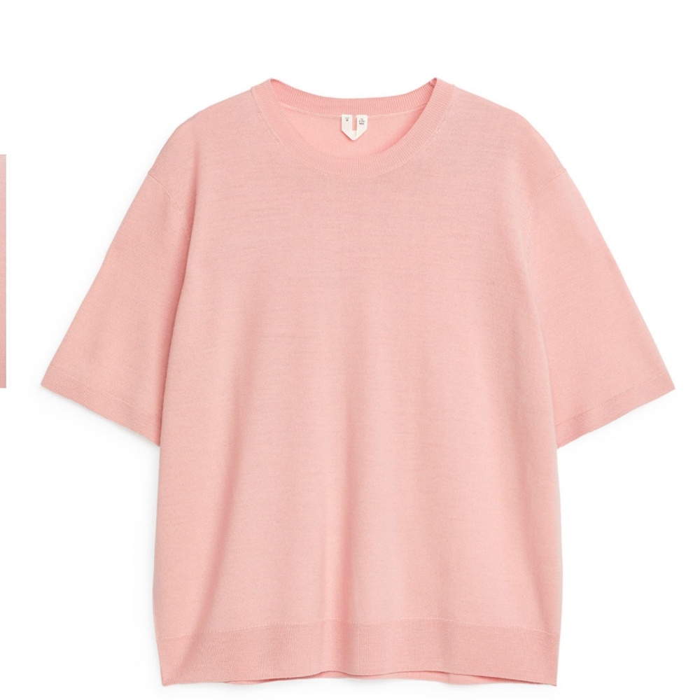 ARKET Knitted Merino Wool T-Shirt - NWTs; Size Large New.